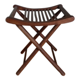 Folding wooden stool