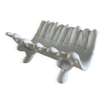 19th century porcelain asparagus dish.