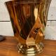 Christofle champagne bucket, gilded metal, twisted model.