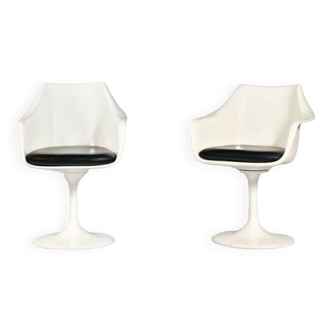 Pair of tulip armchairs 1970 burke inc