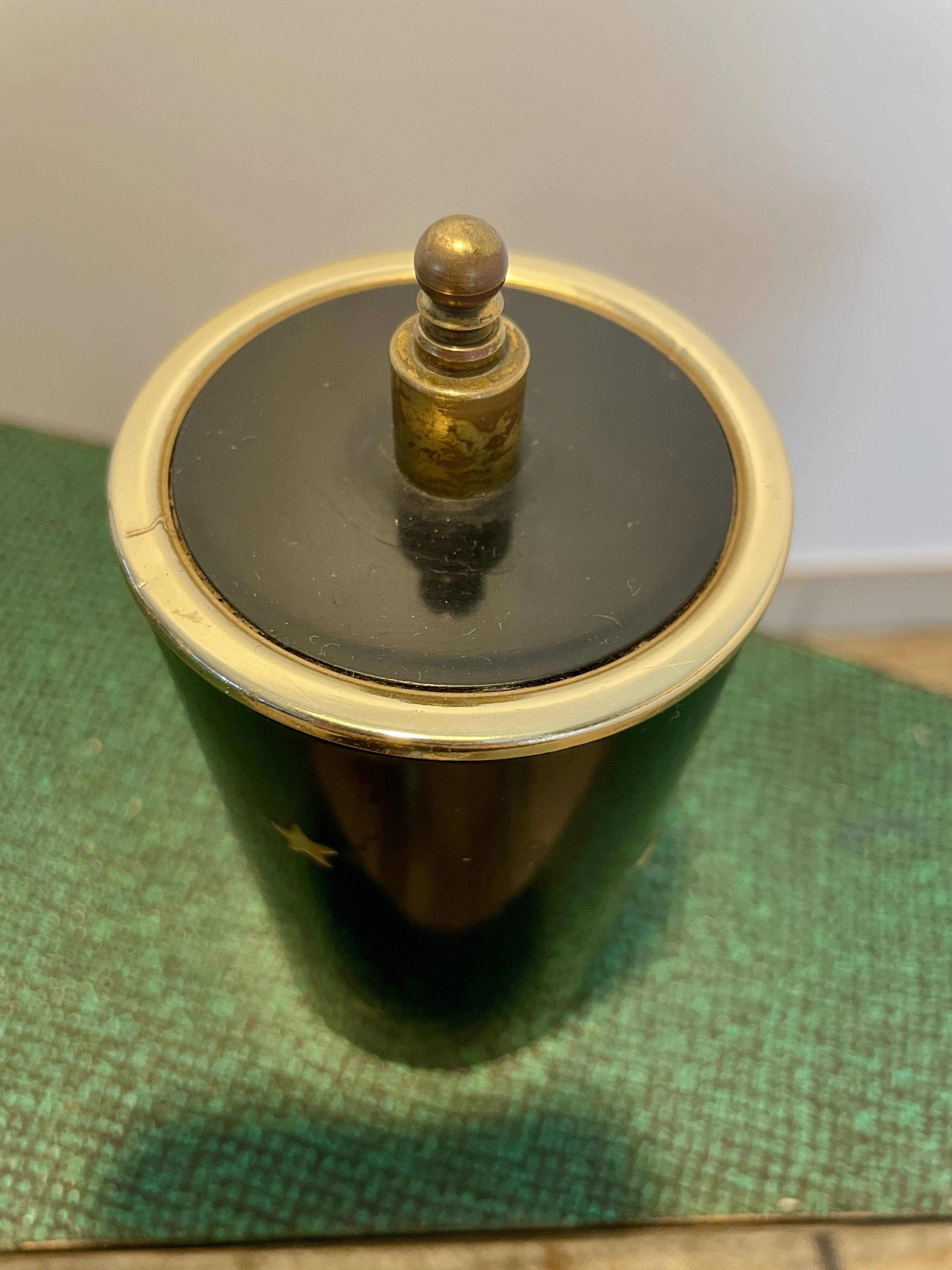 Brass and Bakelite cigarette dispenser