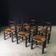 French Provincial Dining Chairs by Charles Dudouyt, France, 1940s, Set of 6