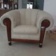 Pair of leather Chesterfield armchairs