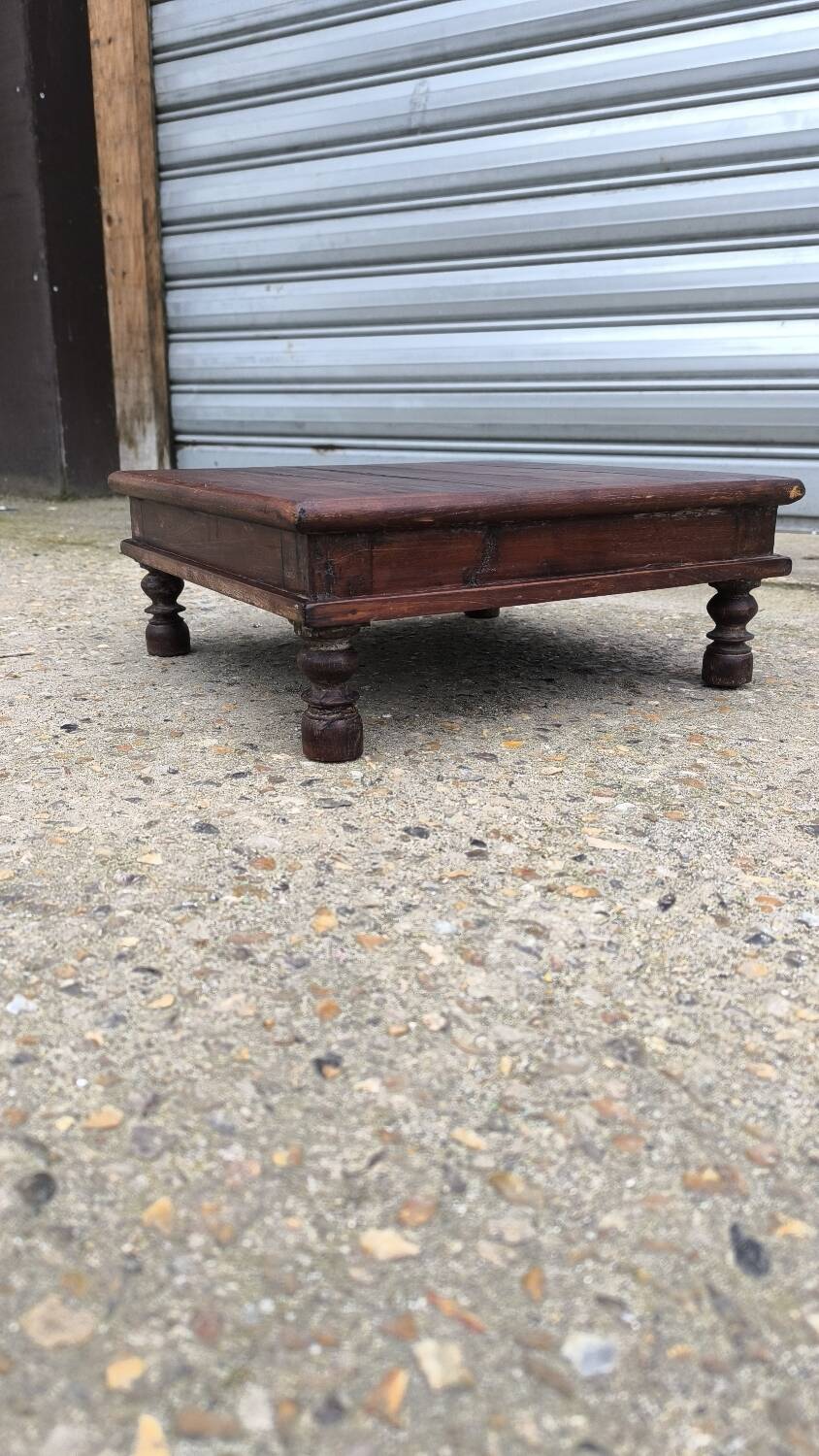 Low Bajot stool in wood, late 19th century