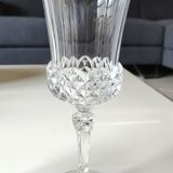 Lot of 6 x Large Wine Glasses. Valencay Gold/Crystal d'Arques model.
