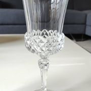 Lot of 6 x Large Wine Glasses. Valencay Gold/Crystal d'Arques model.