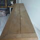 Old solid oak console waxed finish