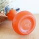 Art Nouveau vase in orange glass paste