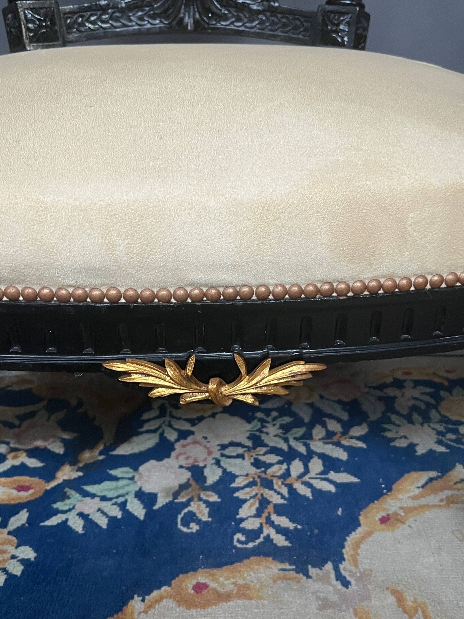 Paire de fauteuils Napoléon III.