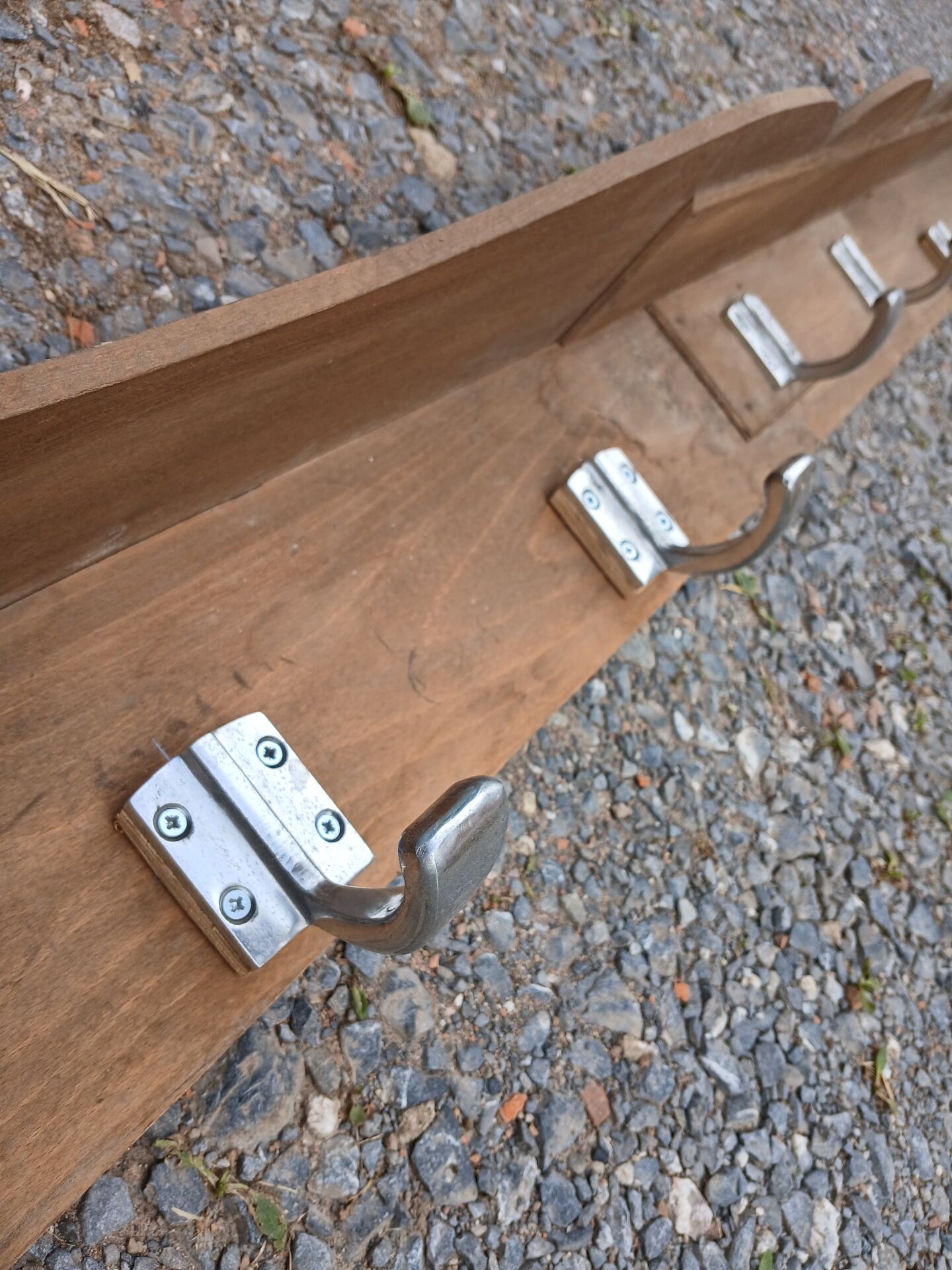 Large antique wall coat rack