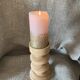 Wooden candle holder