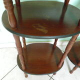 Telephone extra cabinet, wooden, 3 trays, 1 drawer