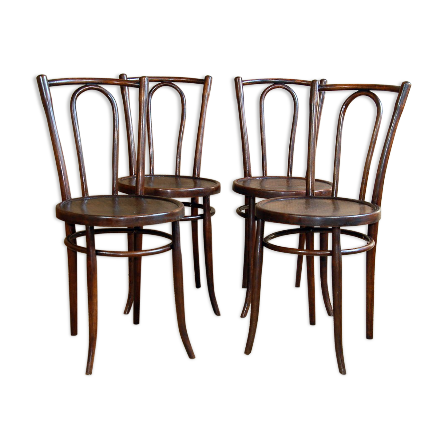 Lot 4 chairs bistro Baumann 20s 30s