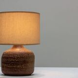 Glazed terracotta table lamp, circa 1965