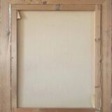 Bright Still Life With Pink Flowers, Oil Painting, 20th Century