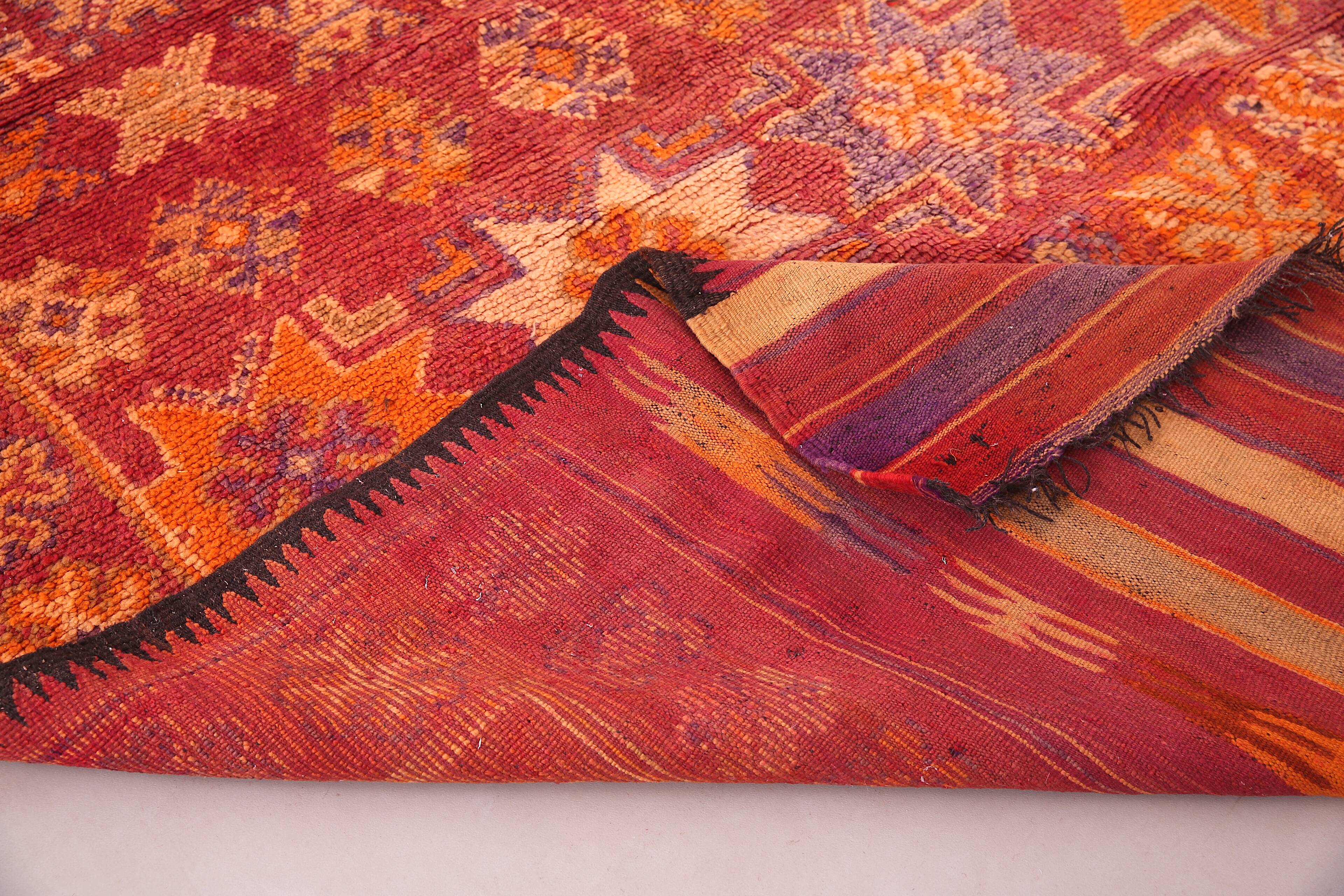 Vintage berber rug 187 cm x 408 cm - tapis berber marocain