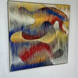 Textile sculpture-painting: The Dance of Colors
