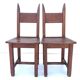 Lot 2 chaise en bois