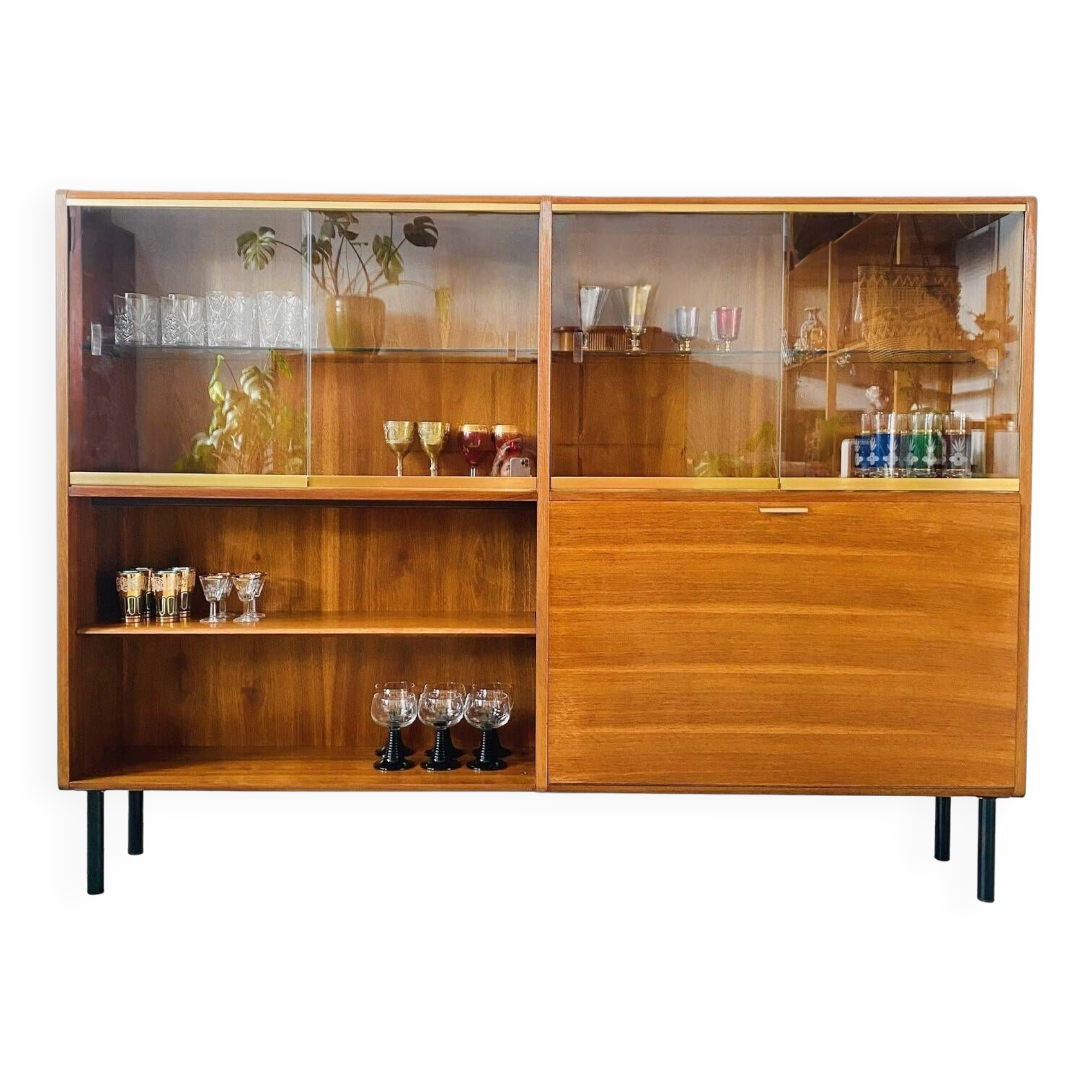 Midcentury A.A. Patijn Sideboard Display Cabinet 1950's
