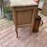Raw wood chest of drawers