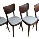 Ensemble de quatre chaises de salle à manger du milieu du siècle des années 1960 par TON