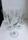 Set of 6 crystal wine glasses engraved 30s