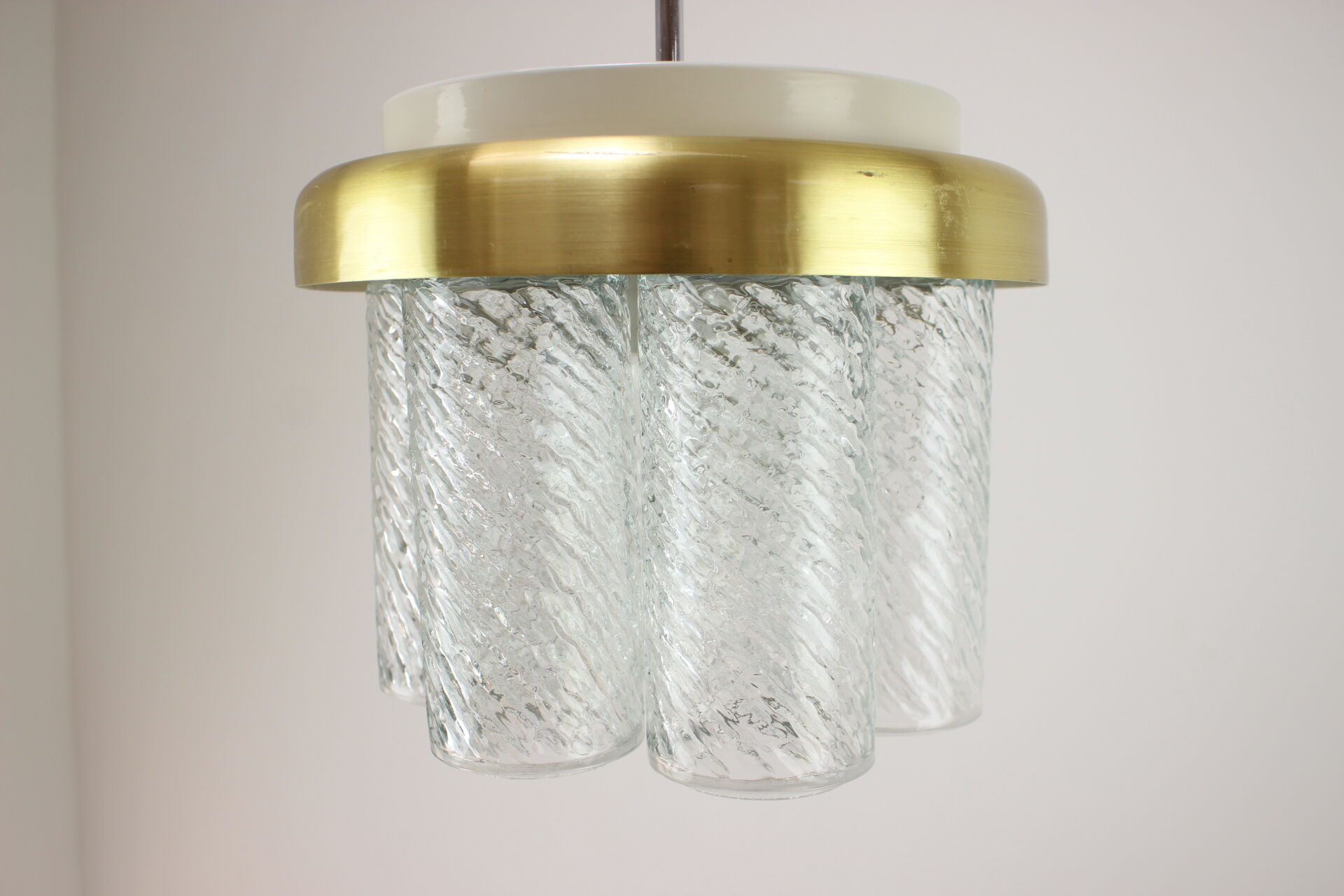 Mid-century chandelier Kamenický Šenov, 1970