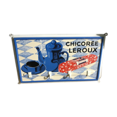 Tôle sérigraphiee chicorée Leroux accroche torchons