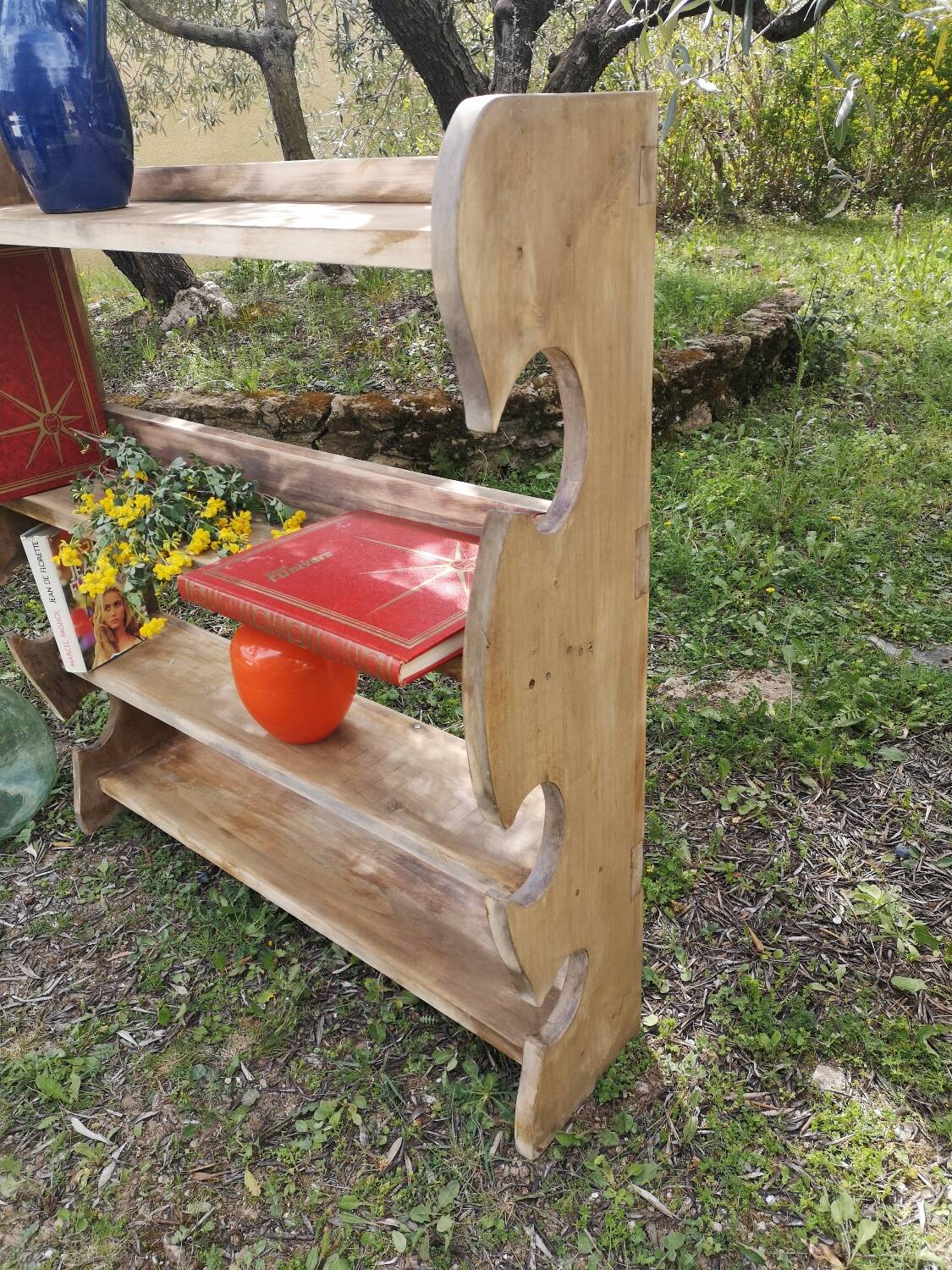 Solid wood shelf