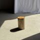 Small orange petrified wood side table H28 D18 - 3332