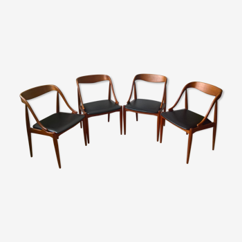 Set of 4 chairs Johannes Andersen 1960