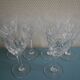 Set of 6 Saint Louis Chantilly crystal wine glasses