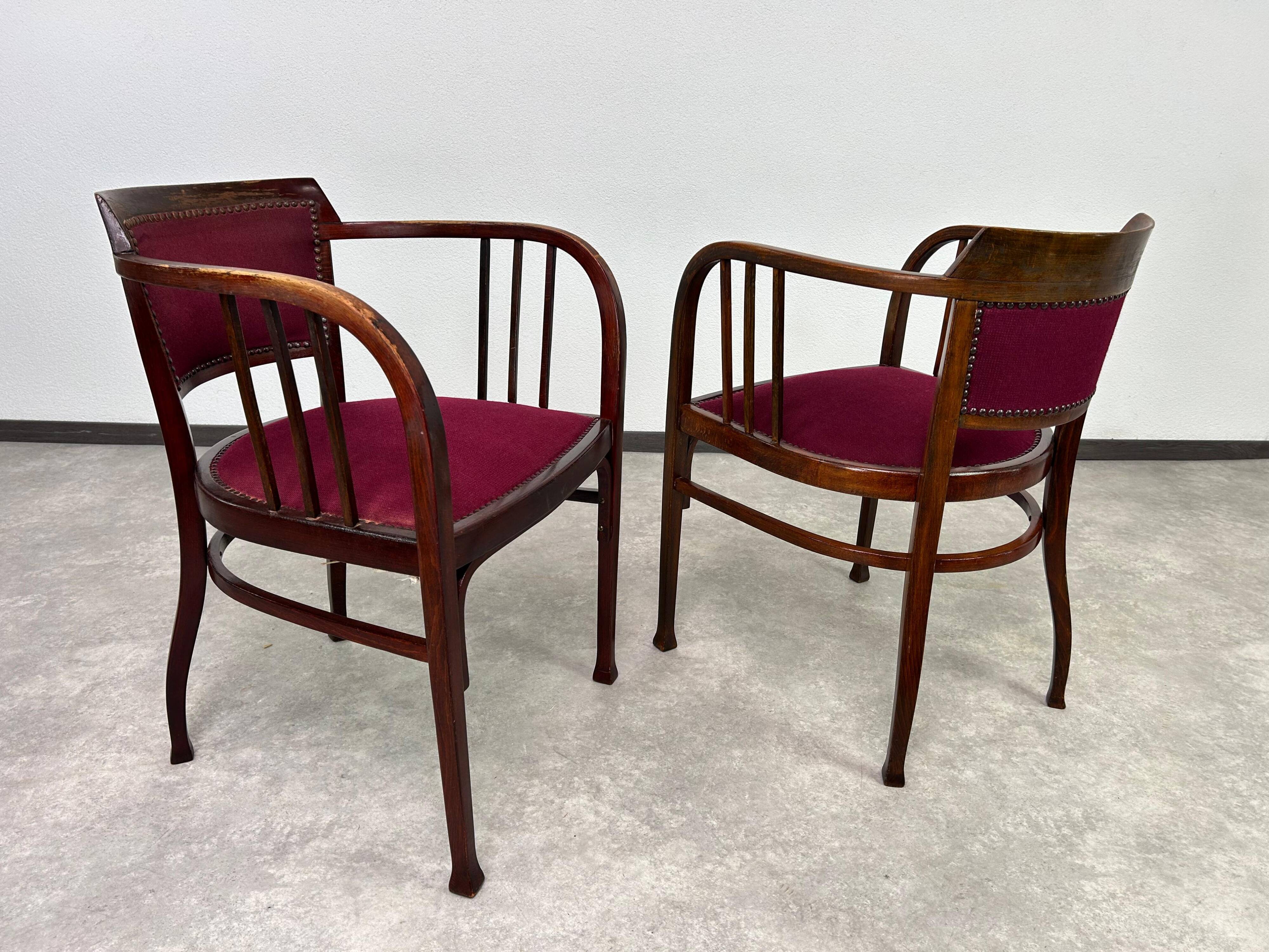 Secession Armchairs no.6513 by Otto Wagner