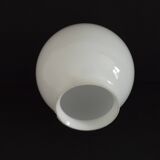 French Vintage White Opaque Glass Medium Replacement Glass Globe Shade 205