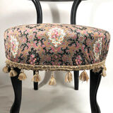 Napoleon III voyeuristic chair, blackened wood