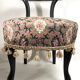Napoleon III voyeuristic chair, blackened wood