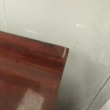 Commode victorienne en placage d'acajou a quatre rangs de tiroirs
