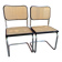 Mid-Century Modern Italian Marcel Breuer B32 Cesca Chair, 70s set of 4
