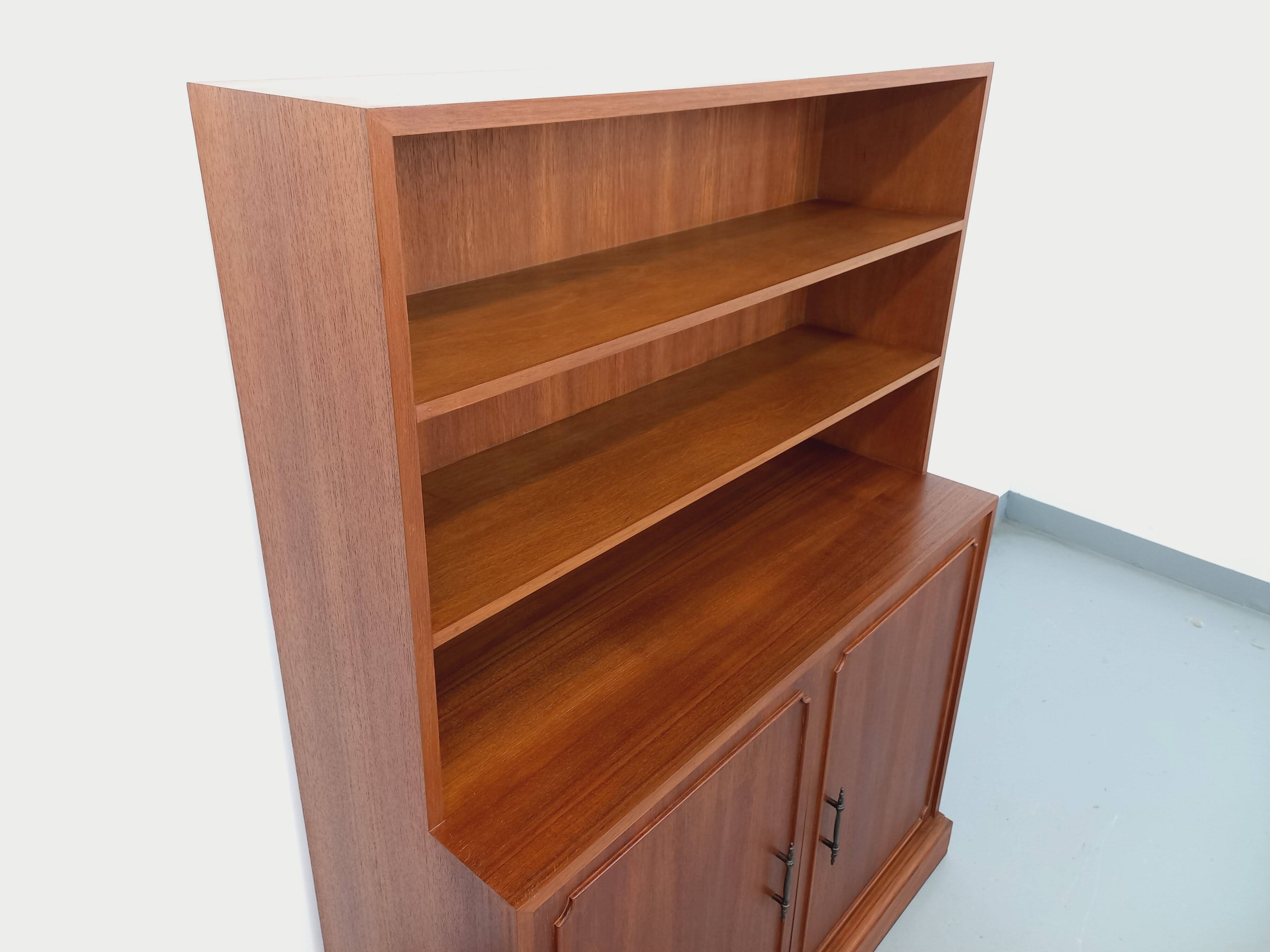 Vintage teak storage bookcase from the 60s