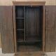 Ancienne Armoire penderie du Rajasthan - bois exotique, réalisée à partir de porte indienne antique