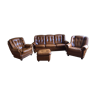 English style leather lounge set