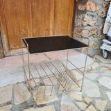 Table d appoint range vinyle vintage