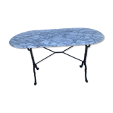 Table bistrot marbre ovale