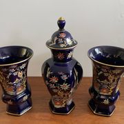 Ensemble de trois pièces en 22K, Echt Cobalt Bareuter Bavière Allemagne