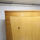 1960 Scandinavian wardrobe, atypical blond wood varnished, 4 doors 3