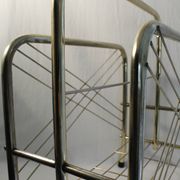 Vintage gilded metal magazine racks - 70s