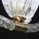 Charming Ercole Barovier Art Deco Chandelier, 'Bullicante' Glass Murano, 1940s