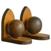 Art Deco wooden bookends from the 1930s.