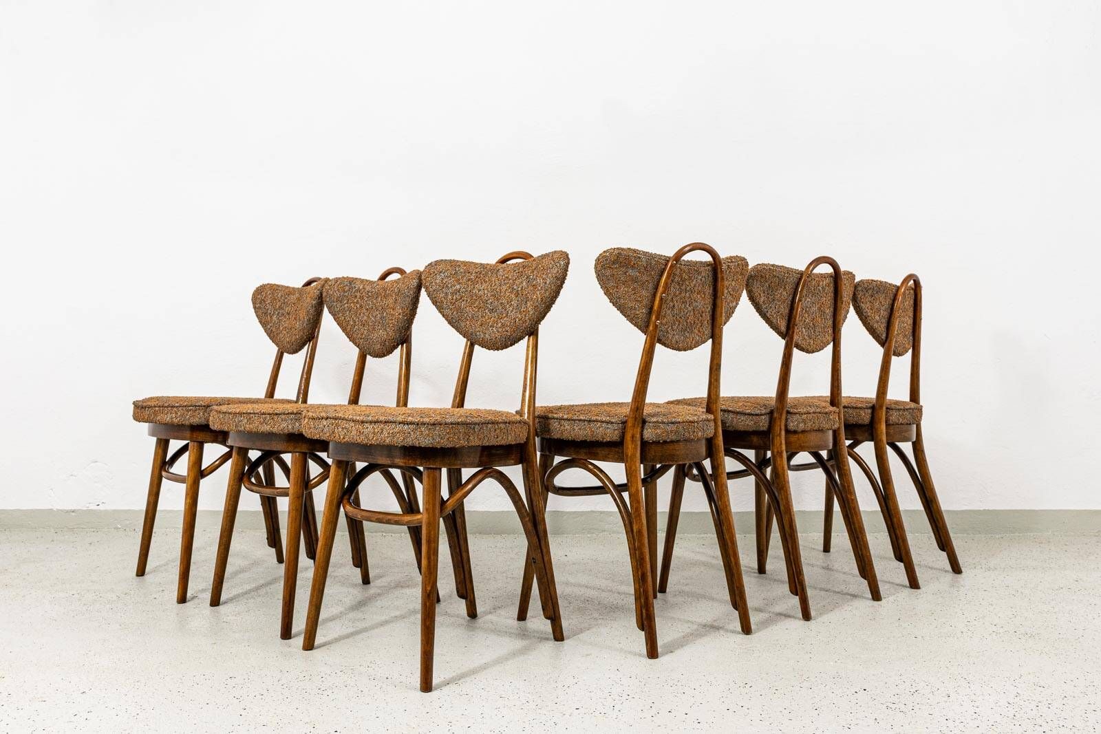 Dining Chairs, No 124 By H & J Kurmanowicz, Poland, 1950’S, Set of 6