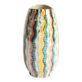 Vase coloré des années 1950 par Hubert Bequet, Belgique
